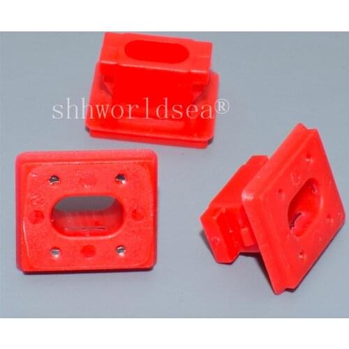 Shhworldsea Nylon Red Hardware insert Door Trim Panel Retainer clips car plastic fastener clip for BMW 51458266814