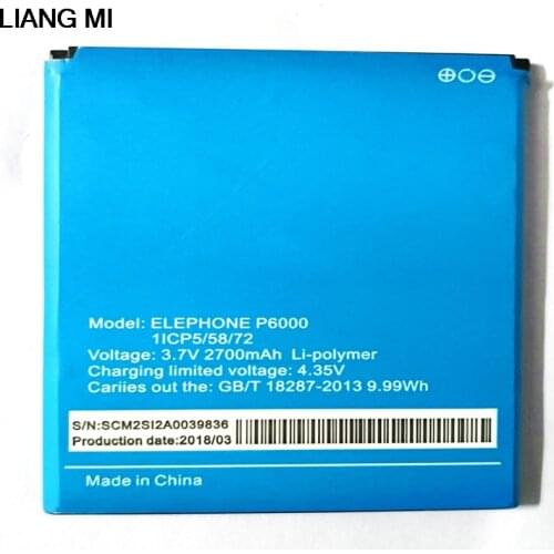 2700mAh For Elephone P6000 Battery Batterie Accumulator Elephone P6000 Pro Battery with phone stander