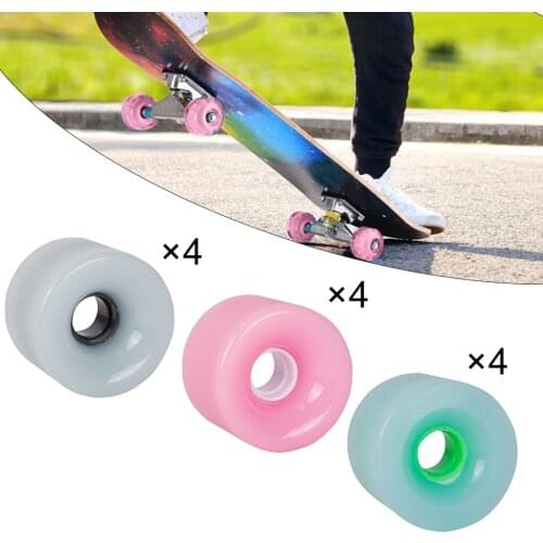 4Pieces 78A Hardness Skateboard Wheels PU Longboard Cruiser Parts 70x51mm