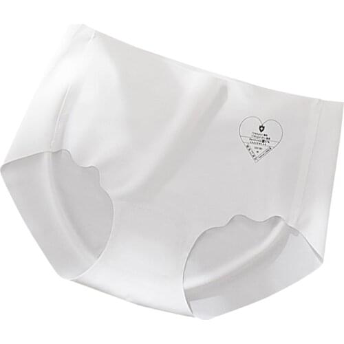 5pcs Women Ice Silks Panties Seamless Breathable and Comfortable Sexys Briefs Shape 3D Apples Hips can CSV