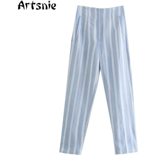 Женские льняные брюки Artsnie China At AliExpress