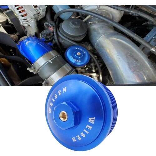 Diesel Fuel Filter Cap for Ford Powerstroke 2003-2007 6.0L Billet Aluminum