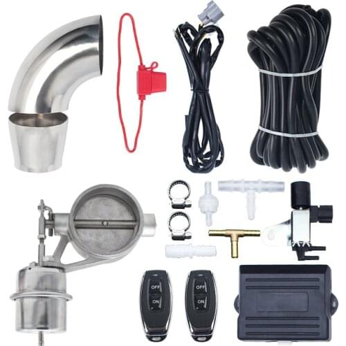 Exhaust Cutout Valve 89mm Vacuum Valve Cutout Valve Exhaust Valve Kit Normal Close Open Universal kit