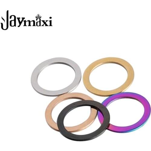 Jaymaxi 30mm Big Circle Charms High Polished Stainless Steel DIY Jewelry Accessories 1.5mm Thick Round Tags 20PCS/LOT