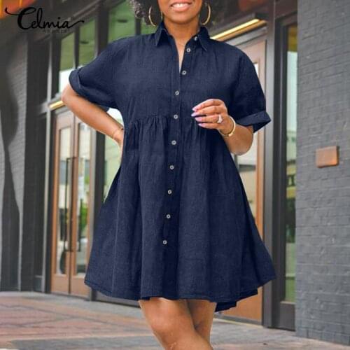 Модные джинсовые платья Celmia China At AliExpress