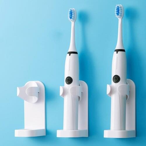 Electric Toothbrush Holder Wall Mount Elastic Hold Creative Traceless Stand Rack Bathroom Holder Storage Rack Bathroom Organizer