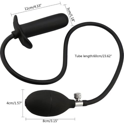 New Inflatable Anal Plug With Pump Expandable Butt Plugs Prostate Massage Adult Sex Toy