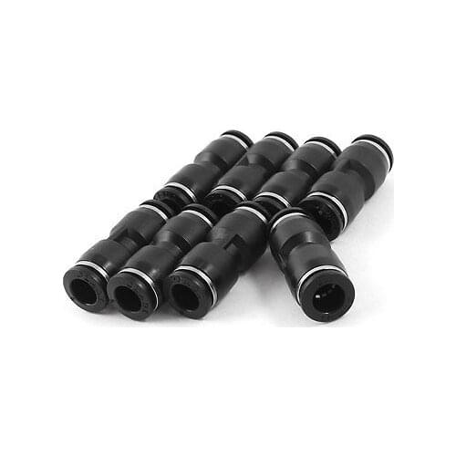 8 Pcs Straight Pipe Pneumatic One Touch Fittings Quick Connectors for 8mm Tube Free shipping