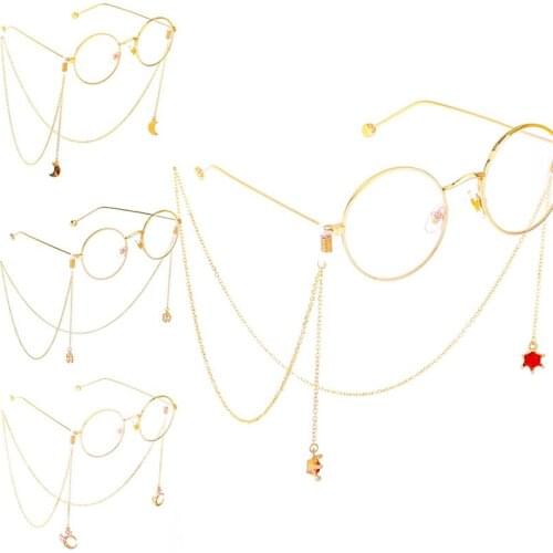 Imixlot 2019 New Charm Moon/Crown/Star Pendant Glasses Chain Vintage Non-slip Holder Cord Lanyard Neck Strap Eyewear