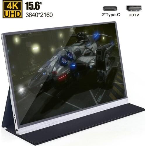 T-bao T15-4K 15.6'' Portable Monitor with 4K Resolution IPS Panel Support Screen Expansion for Switch/PS4/PC/Laptop Windows 10