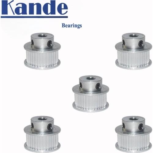 3D Printer Pulley Aluminum Timing Pulley 2GT 36teeth Bore 5 /6 /6.35/ 8/10/12mm Pulley Fit for GT2 Belt Width 6/9/10mm GT2 36T