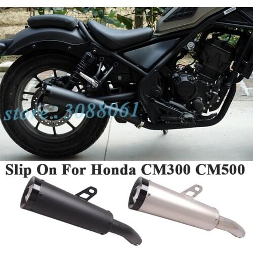 Slip On For Honda CM300 CM500 CMX500 Rebel 500 2017 - 2021 Motorcycle Exhaust Escape System Modify Muffler Connection Link Pipe