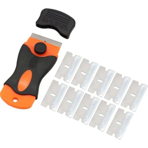 Glue Cleaner Remover for Phone LCD Touch Screen Tool Scraper Repair Tool with 10pcs Metal Blade+10pcs Plastic Blade