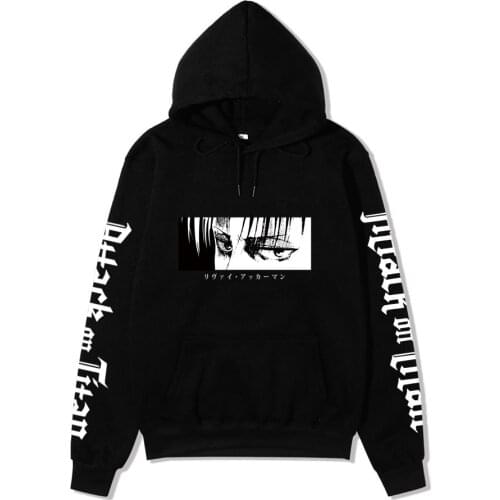 Japanese Anime Cosplay Attacking Giant High-quality Hoodie Cartoon Casual Harajuku Style Mens and Womens Sweatshirt Tops