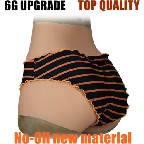 Upgrade 6G Lift Hip Silicone Realistic Vagina Panties Shemale Crossdresser Pussy Pants Transgender Artificial Sex Fake Underwear