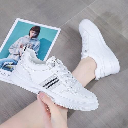 2021 Women Sneakers Fashion Womans Shoes Autumn Trend Casual Sport Shoes For Women New Comfort White Vulcanized Platform Shoes