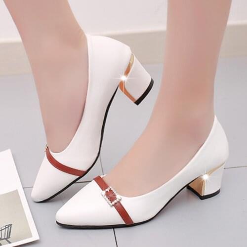 2020 Summer Office Shoes Women Pumps High Heels Party Simple Pointed Shallow High Heels Woman Office Shoes Women