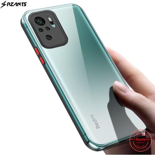 Rzants For Xiaomi Redmi Note 10 10S 4G 5G Redmi Note 10 Pro Max Case HD Transparent [Dazzle] Color Keys High Clear Hard Cover