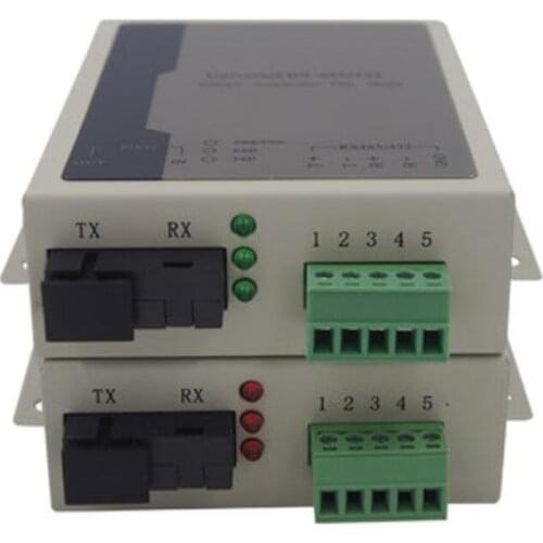 1PCS Accord RS485/422 optic fiber converter modem Optical transceiver Two-way RS485 data optical transceiver