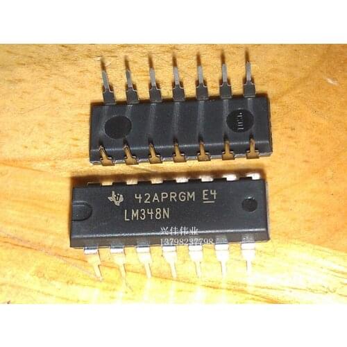 10PCS Original LM348N DIP-14 TI Texas four operational amplifier new line