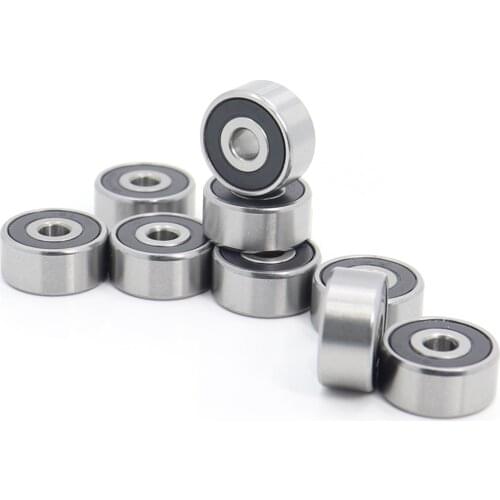 1605 2RS ABEC-1 (10PCS) 5/16"x29/32"x5/16" inch Miniature Ball Bearings 7.938mm x 23.019mm x 7.938mm 1605 RS
