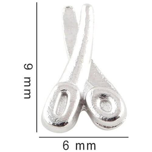 20Pcs/lot Scissors Floating Charms Hand-made DIY for Glass Lockets