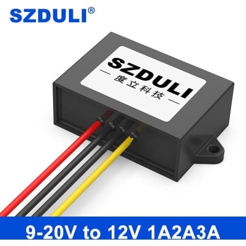 9-20V to 12V 1A 2A 3A DC regulated power supply module 12V to 12V car automatic step-up and step-down converter CE RoHS