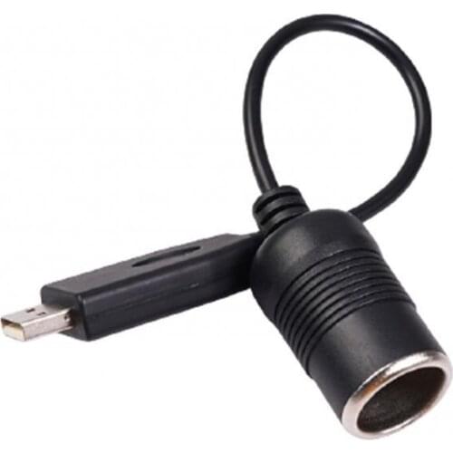 Car Cigarette Lighter Socket USB 5V To 12V Converter Cable Adapter Wired Controller Plug Connector Auto Interior Accessories
