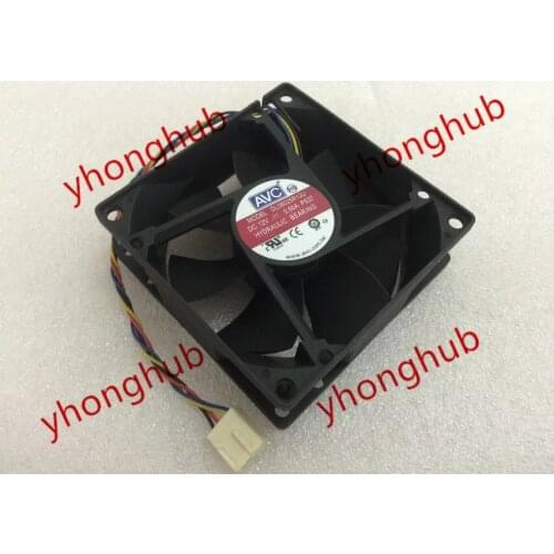 AVC DL08025R12U PS37 DC 12V 0.50A 80x80x25mm Server Cooling Fan 4-wire