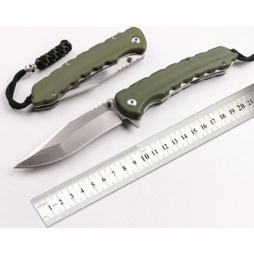Free shipping The sharp D2 hunting survival tactics folding knife hardness 62 HRC EDC tool High-end gift knife