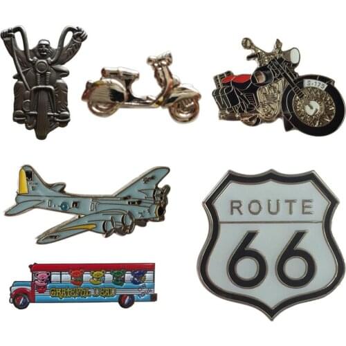 Cool Bicycle Electric Vehicle Car Bus Brooch Planet Spacecraft Airline Badge Cartoon Hot balloon lapel Pin (200pcs/lot)