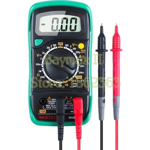 MASTECH MAS830L Pocket Size Digital Multimeters Meter with Resistance AC/DC Voltage Tester