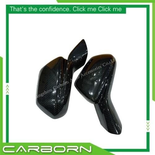 For-Chevrolet-Camaro 2016 2017 Add on Style Real Dry Carbon Fiber Mirror Cover Body Side Rear View Mirror Cover