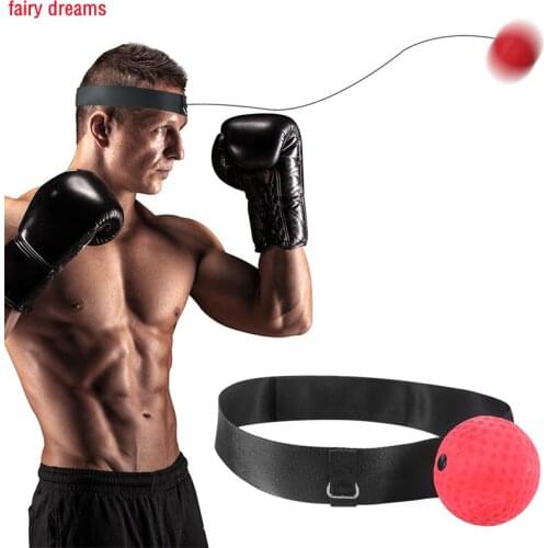 Fitness Boxing Reaction Speed Ball Head-Mounted Decompression Venting Fighting Boxing Sport Training