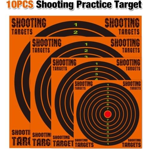 10PCS Shooting Practice Splashing Fluorescent Target