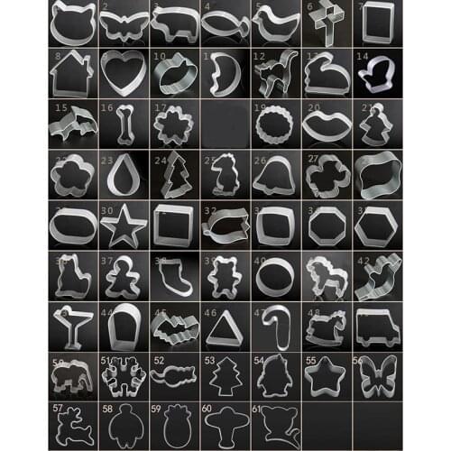 1PC Cookie Cutters Tools Fondant Biscuit Cutter Mold Pastry Cake Forms Gingerbread House Christmas Baking Decorating Tools