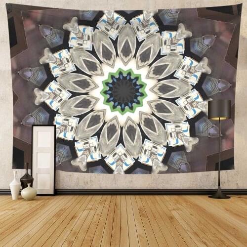 Indian Mandala Tapestry Wall Hanging Decoration Flower Printed Sandy Beach Throw Rug Blanket Camping Sleeping Pad Tapestries