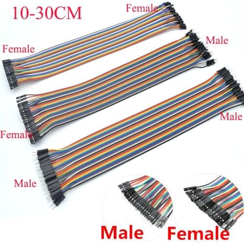 40PIN 10CM 20CM 30CM Dupont Line Male to Male + Female to Male and Female to Female Jumper Dupont Wire Cable For PCB DIY KIT