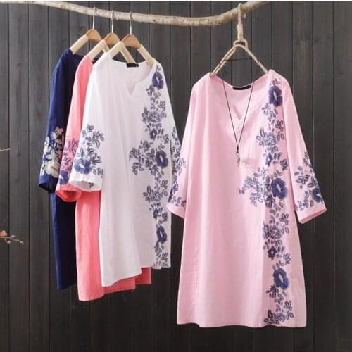 Chinese Shirts Women 2020 Summer China Top Linen Tang Suit Hanfu T-Shirt Casual Breathable Traditional Chinese Clothing 10204