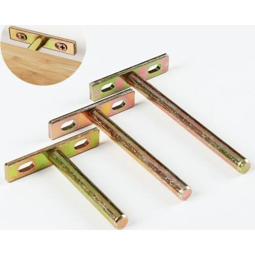 2pcs Invisible Floating Shelf Brackets Wall Mounted Nail Fixed Table Concealed T-shaped Holder Heavy Duty Support Home Hardware