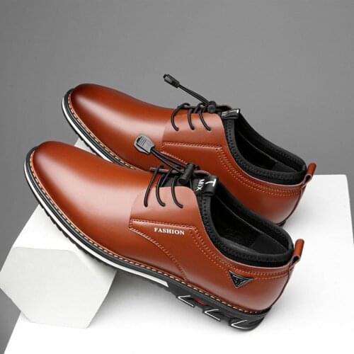 New Fashion Casual Leather Shoes Cover Foot Large Size 48 Daily Work Shoes autumn spring casual shoes men H162