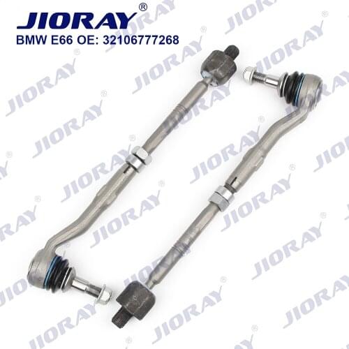 JIORAY Pair Front Steering Tie Rod Head Assembly For BMW 7 Series E65 E66 E67 730Li 730d 735i 740d 740Li 745Li 2001-2009