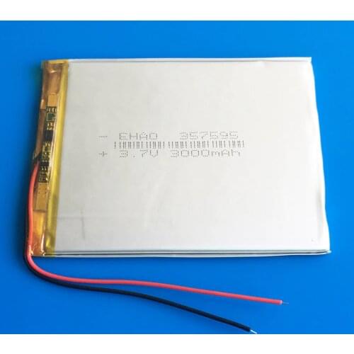 3.7V 3000mAh Lithium polymer Battery Rechargeable with Protection Board For PDA Tablet PCs Digital Products power bank 357595