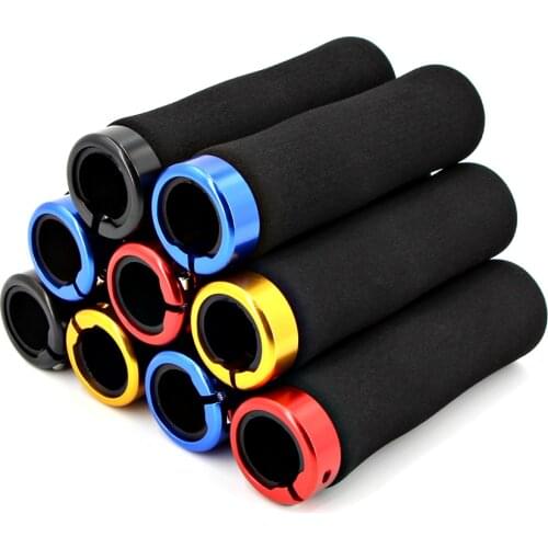 1 Pair Bike Grips Bicycle Mtb Grips Ultralight Handlebar Grips Bicycle Locking Sponge Hand Grip Bicycle Handlebars End Grips
