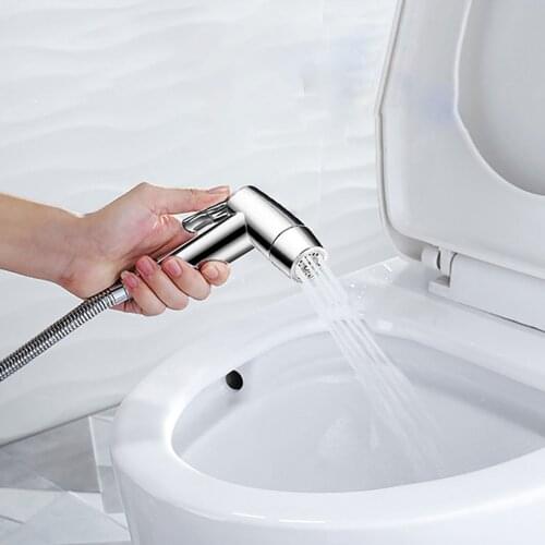 Stainless Steel Handheld Hygienic Shower Portable Bidet Sprayer Gun Toilet Seat Bidet Bathroom Hand Held Spray Toilet Bidet Tap