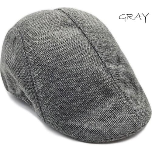 Autumn and Summer Unisex Beret Retro News Boy Comfortable Hat Linen Outdoor Walking Sun Hat Casual Multicolor Gift Unisex Hat