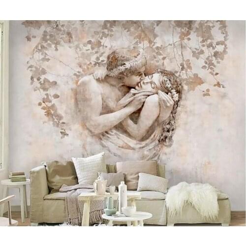 Modern vogue romantic couple contracted sitting room bedroom setting wall picture
