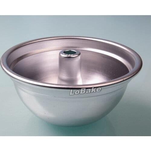 High quality 5 inches anodising aluminium alloy hollow angel half ball design convex mould candy molds baking cake pans