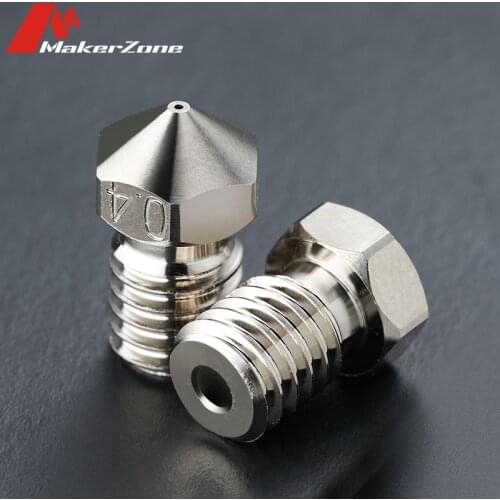 High Quality Copper-Plated T-V6 Durable Non-Stick Agent Nozzle J-Head M6 Thread For E3D V6 Output Hotend 3D Printer Parts