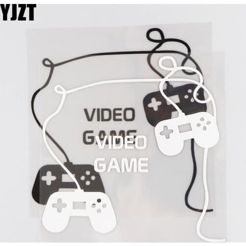 YJZT 16×16CM VIDEO GAME Vinyl Decal Car Sticker Cartoon Fashion Creative Black/Silver 4C-0523